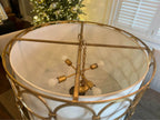 Visual Comfort 37” Gold Chandelier by Suzanne Kasle