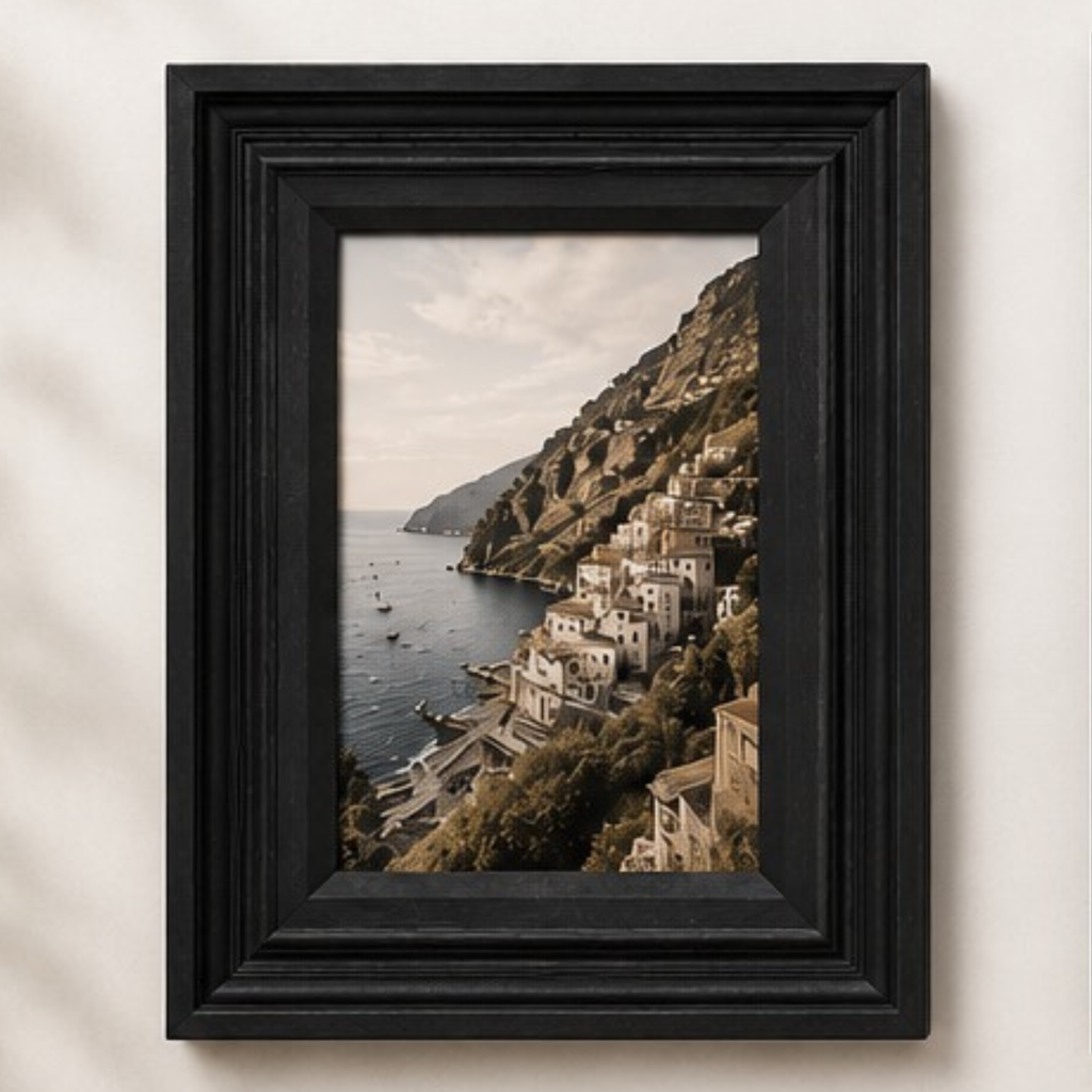 Elizabeth Traditional Wood Picture Frame With Interchangeable Mats