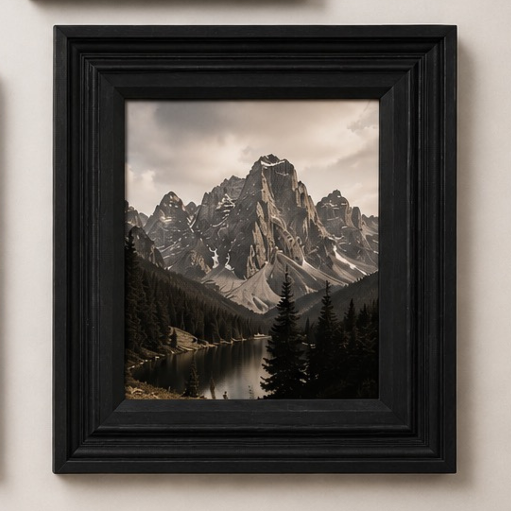 Elizabeth Traditional Wood Picture Frame With Interchangeable Mats