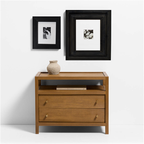 Aileen Traditional Stained Wood Picture Frame With Interchange Mats
