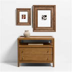 Aileen Traditional Stained Wood Picture Frame With Interchange Mats