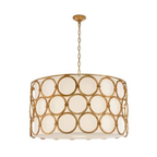 Visual Comfort 37” Gold Chandelier by Suzanne Kasle